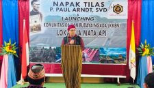 Asisten 2 Setda Ngada, Nicolaus Noywuli Mewakili Bupati Ngada saat Launching Loka Tua Mata Api. (Foto: Humas Prokopim Ngada).
