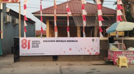 Spanduk ucapan Dirgahayu RI ke-81 bertema kebangsaan terpasang megah di depan kantor UPT Pakuhaji, Kabupaten Tangerang (Dok. Istimewa) 
