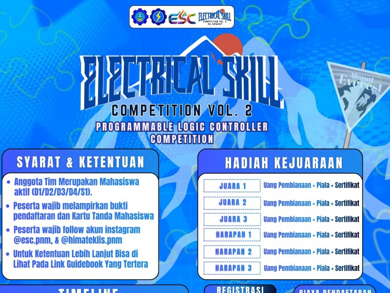 Acara Electrical Skill Competition Vol. 2 PNM Buka Kompetisi PLC untuk Mahasiswa.