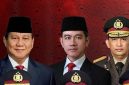 Potret kebersamaan Presiden,  Wakil Presiden dan  kepolisian dalam suasana penuh semangat kebangsaan dan penghormatan terhadap institusi Polri.