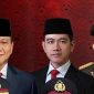 Potret kebersamaan Presiden,  Wakil Presiden dan  kepolisian dalam suasana penuh semangat kebangsaan dan penghormatan terhadap institusi Polri.