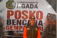 Kepala Pelaksana BPBD Kabupaten Ngad, Emanuel Kora. (Foto: Elfrat Frans Dhena)