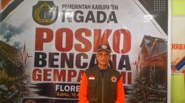 Kepala Pelaksana BPBD Kabupaten Ngad, Emanuel Kora. (Foto: Elfrat Frans Dhena)