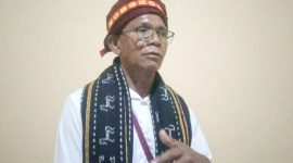 Ketua Koperasi Karya Kasih Langa, Paskalis Lalu. ( Foto: Elfrat Frans Dhena).