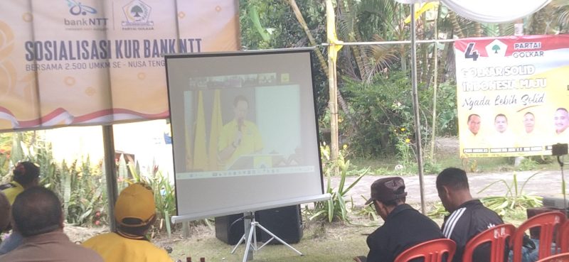 Kegiatan Sosialisasi KUR Bank NTT di Kabupaten Ngada. (Foto: Elfrat Frans Dhena)