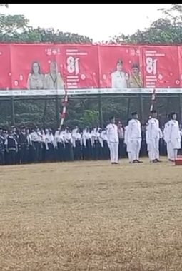 800 Peserta Hadiri Penurunan Bendera HUT RI ke-81 di Pasar Kemis