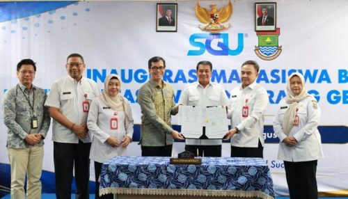 acara inaugurasi Beasiswa Tangerang Gemilang di Swiss German University.