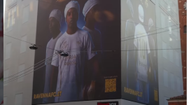 ronaldinho mengenakan jersey Ravenna FC di billboard . Dok Instagram resmi official Ravenna FC