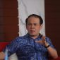 Sekretaris Jenderal Partai Gelora Indonesia Mahfuz Sidik saat memberikan penjelasan mengenai usulan penyederhanaan prosedur dan mekanisme tahapan Pemilu 2029.