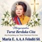Ucapan duka keluarga besar AW Salembun atas berpulangnya Almarhumah Maria E. A.A.A. Felnditi, S.H., ke pangkuan Bapa di Surga.