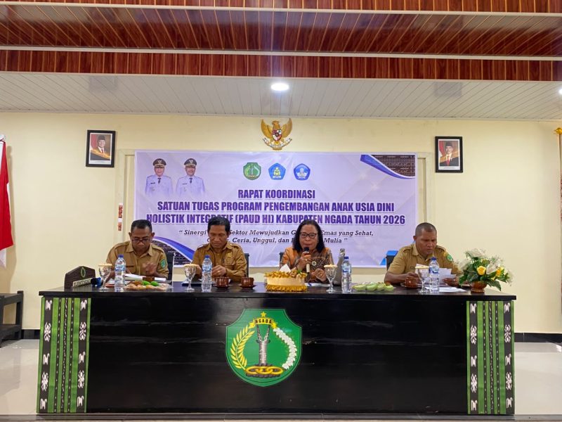 PAUD HI Ngada Diperkuat, Satu PAUD Disiapkan Jadi Percontohan Layanan Anak Terpadu. (Foto: Humas Prokopimda Ngada)