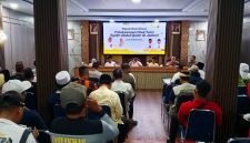 Rapat koordinasi pelaksanaan Haul ke-68 Tuan Syekh Abdul Qodir Al-Jaelani di Kantor Kecamatan Pasar Kemis, Kabupaten Tangerang, dihadiri sejumlah unsur terkait.