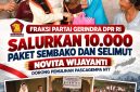 Gerindra DPR RI Gerak Cepat, Salurkan 10.000 Paket Sembako dan Selimut untuk Warga Terdampak Gempa NTT. (Foto: Istimewa)