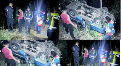 Naas! Minibus EB 1539 DI Terjun ke Jurang 50 Meter di Golewa Selatan, 1 Tewas. (Foto: Elfrat Frans Dhena).