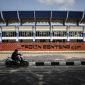 Tampak bagian depan Stadion Benteng setelah dilakukan pembaruan, dengan fasad dan area depan stadion yang telah ditata.