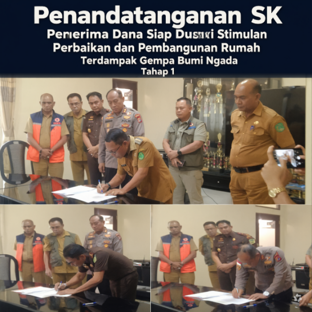  7.855 Rumah Rusak Akibat Gempa Ngada Masuk Tahap I, BNPB Segera Tindak Lanjuti. (Foto: Elfrat Frans Dhena)