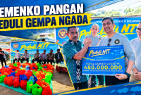 Kemenko Pangan Salurkan Rp1,2 Miliar, Korban Gempa Ngada Dapat Bantuan Tunai hingga Logistik. (Foto: Elfrat Frans Dhena)