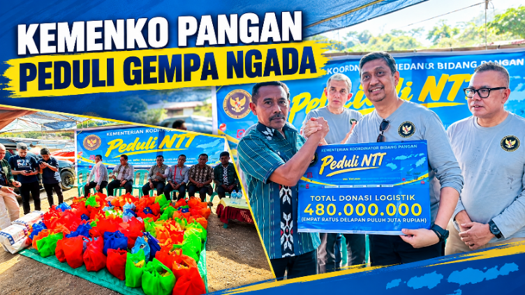 Kemenko Pangan Salurkan Rp1,2 Miliar, Korban Gempa Ngada Dapat Bantuan Tunai hingga Logistik. (Foto: Elfrat Frans Dhena)