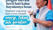 Anis Matta, Ketua Umum Partai Gelora Indonesia, menyampaikan pesan tentang pentingnya inovasi besar yang berawal dari imajinasi, kemudian diwujudkan melalui kerja nyata. (Jakarta, 3 Oktober 2026).