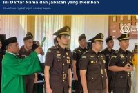 Kajari Ngada Lantik Tiga Pejabat Baru, Ini Daftar Nama dan Jabatan yang Diemban. (Foto: Istimewa)