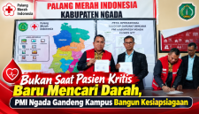 Bukan Saat Pasien Kritis Baru Mencari Darah, PMI Ngada Gandeng Kampus Bangun Kesiapsiagaan. (Foto: Elfrat Frans Dhena)