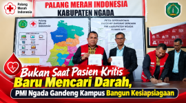 Bukan Saat Pasien Kritis Baru Mencari Darah, PMI Ngada Gandeng Kampus Bangun Kesiapsiagaan. (Foto: Elfrat Frans Dhena)